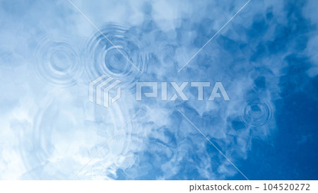 water ripples and blue sky 104520272