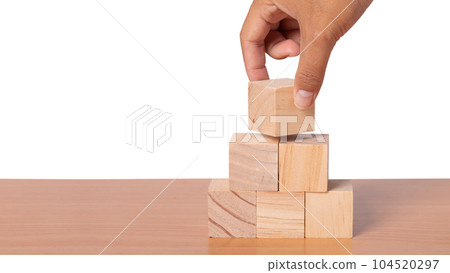 stacking wooden blocks. stacking wooden blocks. 104520297