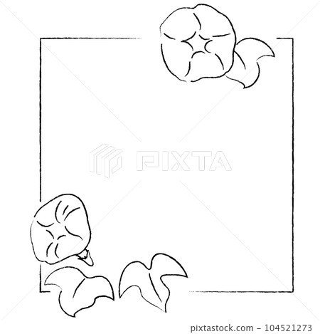 Morning glory illustration frame Morning glory illustration frame 104521273