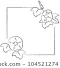 牽牛花插圖框架 104521274