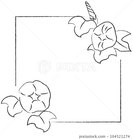 Morning glory illustration frame 104521274