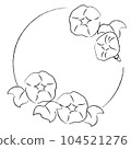 牽牛花插圖框架 104521276