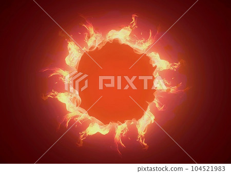 燃燒的火環 104521983