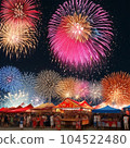 Illustration material: Fireworks display AI image 104522480