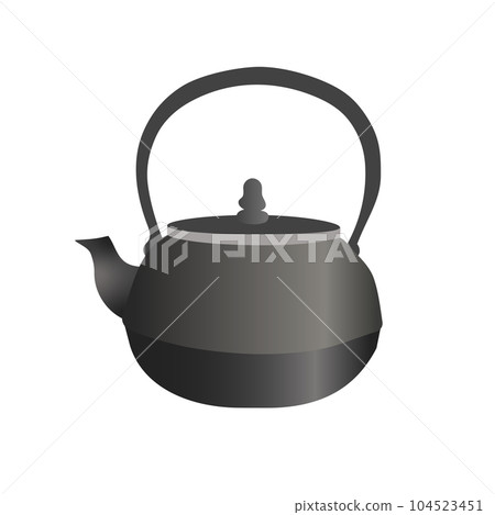 南部鐵茶壺插畫素材 南部鐵茶壺插畫素材 104523451