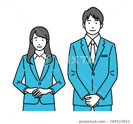 男性和女性圖標問候圖 104523651