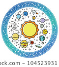 太陽系行星的插圖 104523931