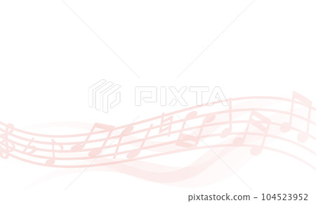 musical note wave 104523952