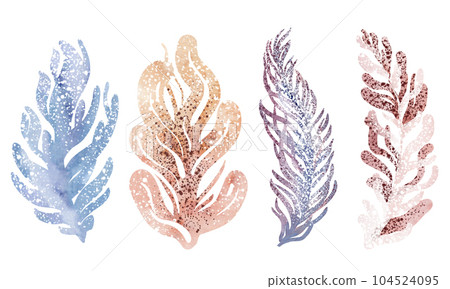 Watercolor illustrations of underwater marine animals octopus, seahorse, crab, starfish, jellyfish. Marine inhabitants of the underwater world. illustration, education, postcard, sticker, sublimation. Watercolor illustrations of underwater marine animals octopus, seahorse, crab, starfish, jellyfish. Marine inhabitants of the underwater world. illustration, education, postcard, sticker, sublimation. 104524095