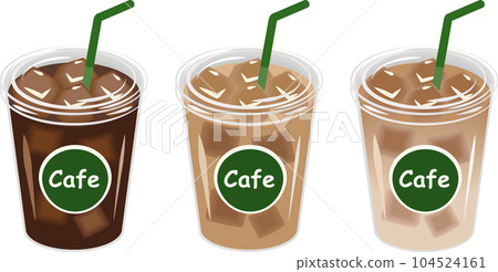 takeout iced coffee set takeout iced coffee set 104524161