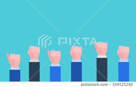 背景與拳頭 104525280