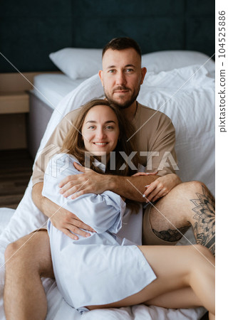 earlier morning bride and groom at home earlier morning bride and groom at home 104525886
