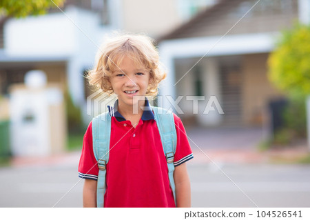 Child going back to school, year start Child going back to school, year start 104526541