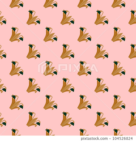 Bluebells and leaves seamless pattern. Lily botanical wallpaper. Bluebells and leaves seamless pattern. Lily botanical wallpaper. 104526824