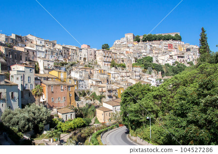 Ibla, ancient district of the city of Ragusa in Sicily. Italy 104527286
