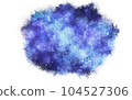 Watercolor starry sky, space purple 104527306