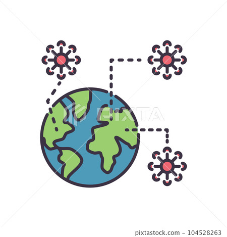 Pandemia related vector icon Pandemia related vector icon 104528263