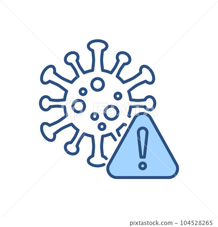 Corona virus danger related vector icon Corona virus danger related vector icon 104528265