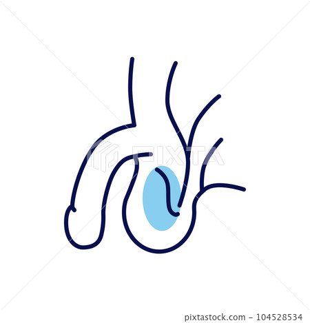 Male Reproductive System Vector Line Icons 104528534