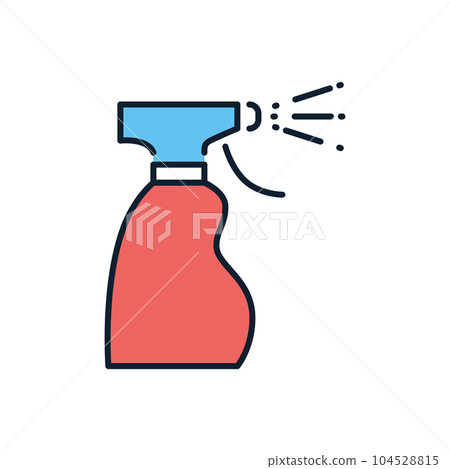 Medical spray disinfector vector icon 104528815