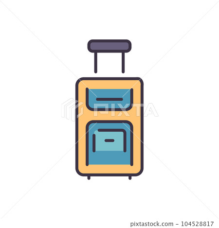 Suitcase Related Vector Line Icon 104528817