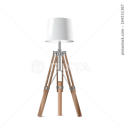 Lamp Closeup Isolated on White Background. Floor Lamps. Electric Torchere for Interior Design, Energy Furniture. Vector Lamp Closeup Isolated on White Background. Floor Lamps. Electric Torchere for Interior Design, Energy Furniture. Vector 104531367