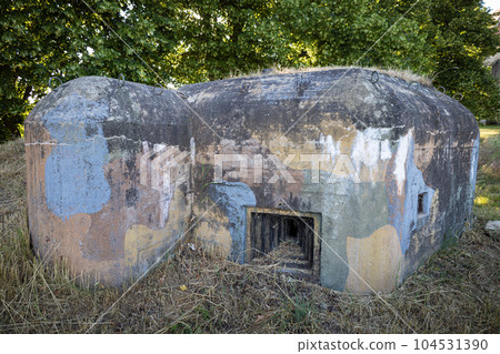Bunker from world war near Slavonice town, Czechia Bunker from world war near Slavonice town, Czechia 104531390