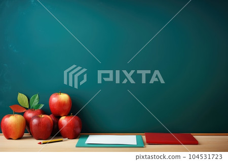 Back to school background. Illustration AI Generative 104531723