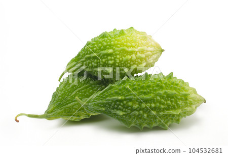 Bitter gourd isolated on white background 104532681