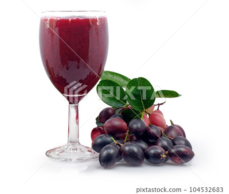 Carunda or Karonda fruits isolated on white background Carunda or Karonda fruits isolated on white background 104532683