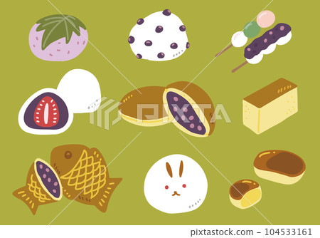 日本甜點插圖集 104533161
