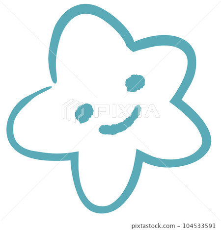 簡單時尚的明星手繪插畫 簡單時尚的明星手繪插畫 104533591