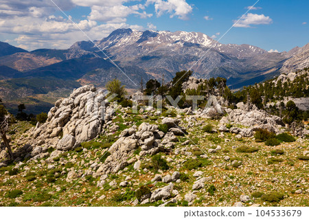 Mountains and valley near Isparta and Konya provinces of Turkey Mountains and valley near Isparta and Konya provinces of Turkey 104533679
