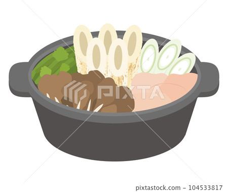 Kiritanpo hot pot illustration 104533817