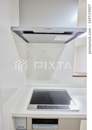 Kitchen image range hood and IH cooking heater stove Kitchen image range hood and IH cooking heater stove 104534007