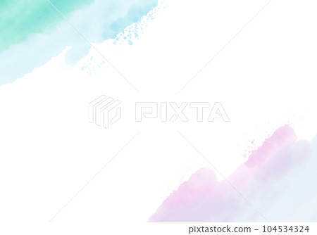 水彩框架圖像暗色藍色綠色粉紅色 水彩框架圖像暗色藍色綠色粉紅色 104534324