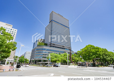Sakae, Naka Ward, Nagoya city scenery Hirokoji Hisayanishi intersection Chunichi Building 104534407