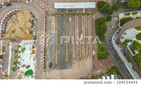 July 1 2023 Hung Luen Road, the bus terminal at Hung Hom, 104534443