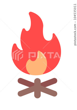 篝火/火矢量圖標說明 篝火/火矢量圖標說明 104535011