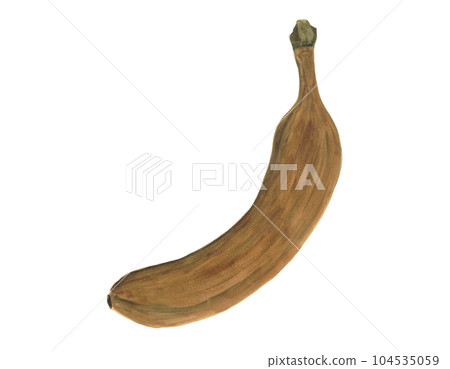 棕色變色香蕉插畫素材 104535059
