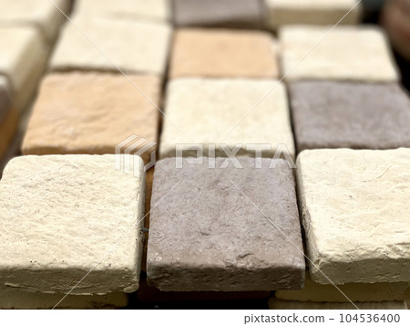 square bricks in Provence style 104536400