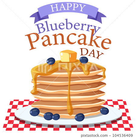 National Blueberry Pancake Day Banner Day National Blueberry Pancake Day Banner Day 104536409