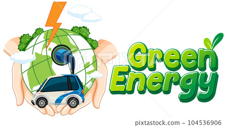Green energy vector concept 104536906