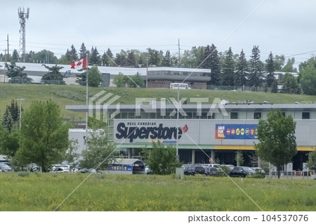 Calgary, Alberta, Canada. Jun 20, 2023. A Real Canadian superstore during spring. 104537076