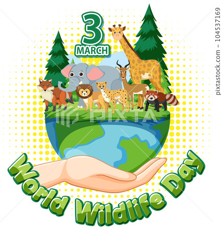 World Wildlife Day Banner World Wildlife Day Banner 104537169