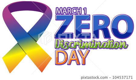 Zero discrimination day banner design 104537171