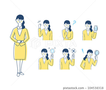 女導遊表情_h20變體套裝 104538318