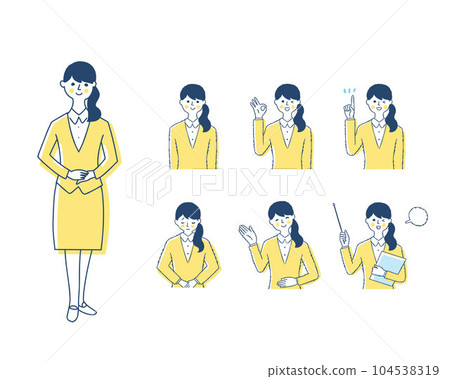 女導遊表情_h20變體套裝 104538319