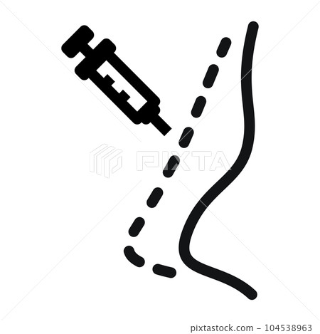 Nose filler injection 104538963