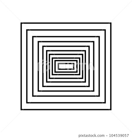 Black and White Illusion box vector Black and White Illusion box vector 104539057
